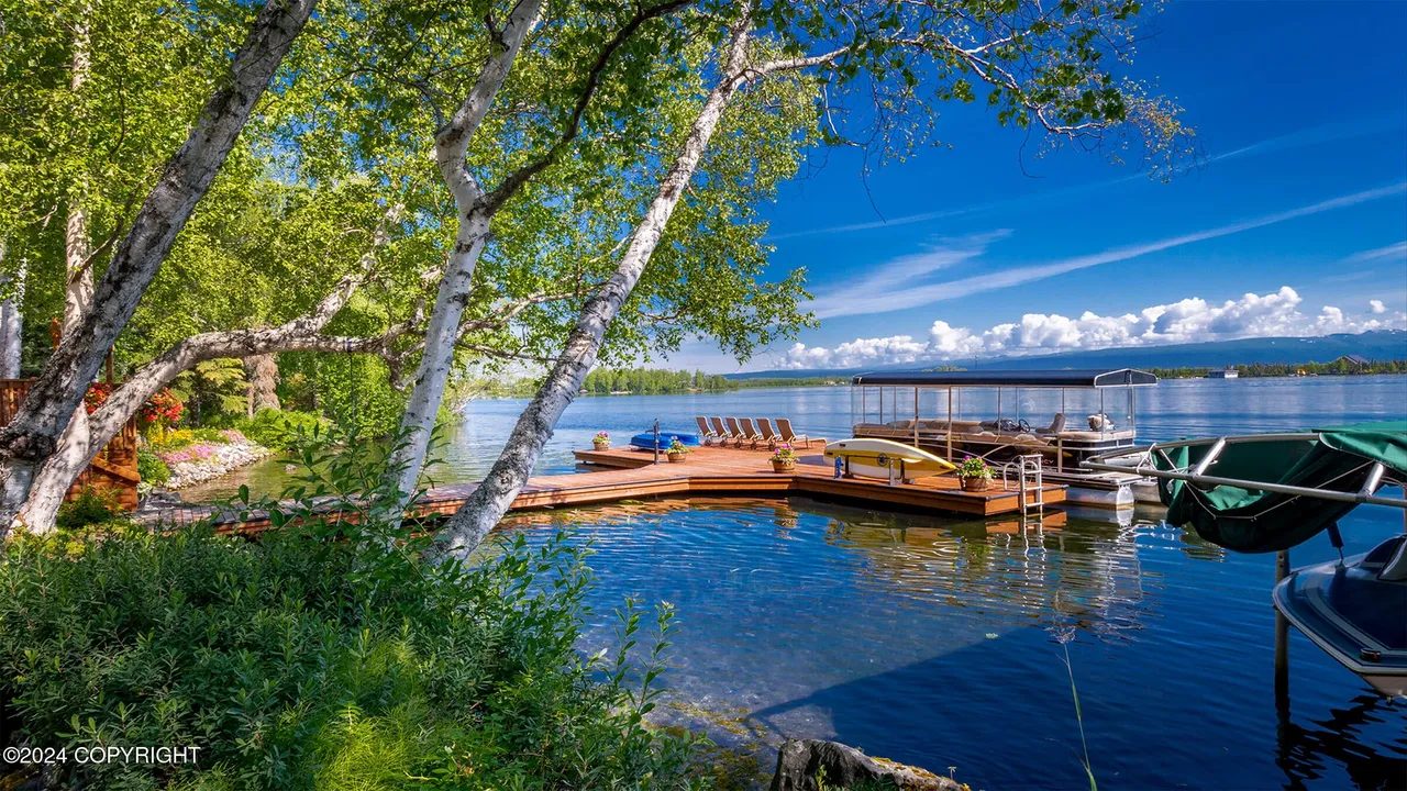 The lake and main dock