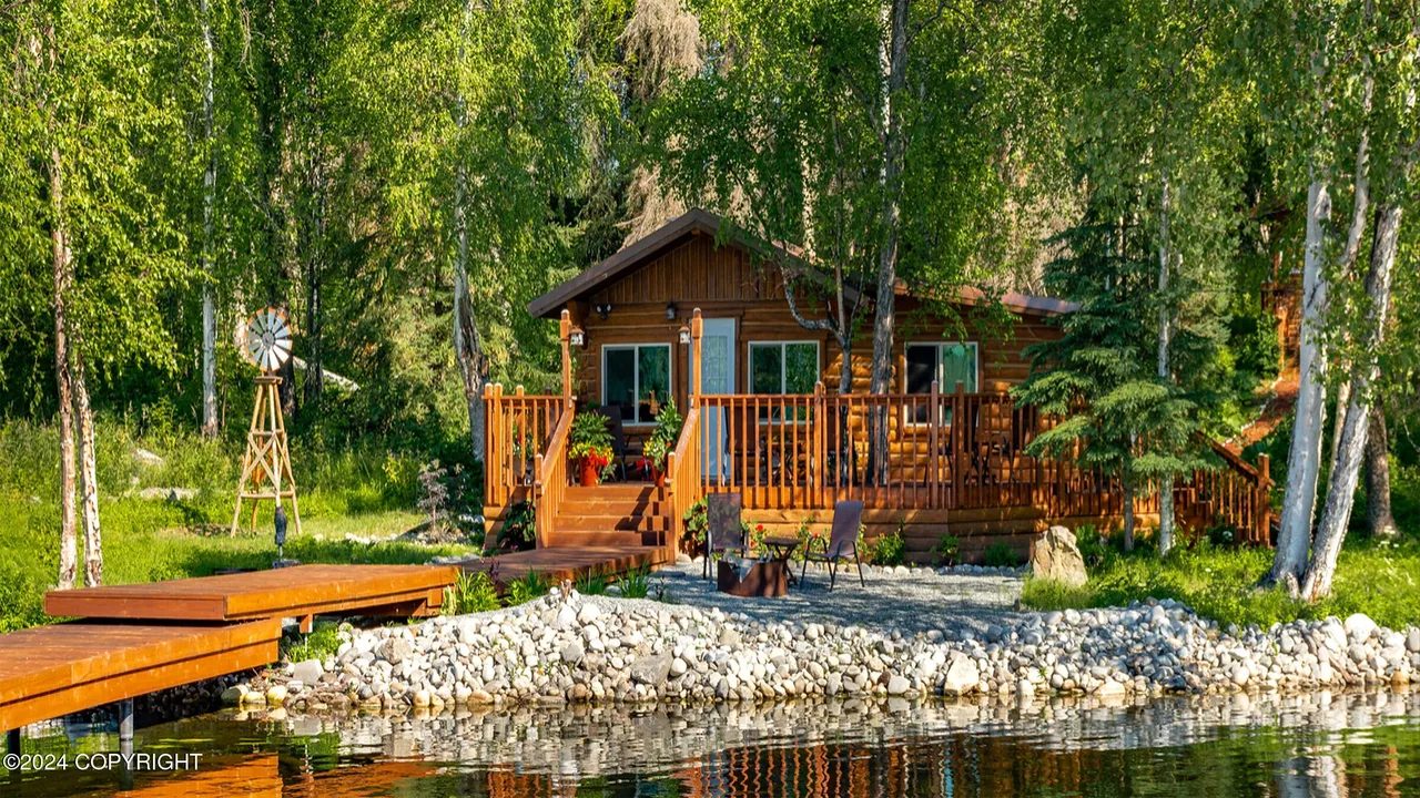 Windmill cabin and dock